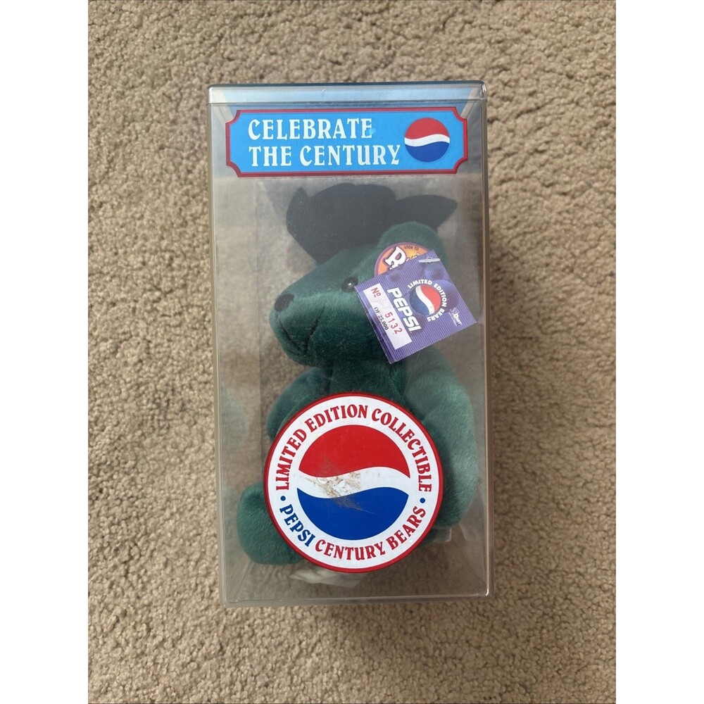 Rare Bear Celebrate The Century Pepsi Bear #3520 of 25,000 Green Mountain Dew#5
